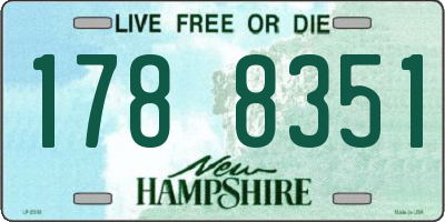 NH license plate 1788351