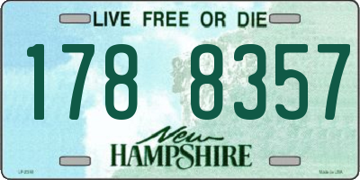 NH license plate 1788357