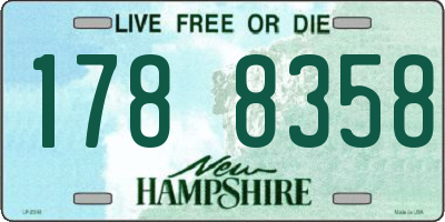 NH license plate 1788358