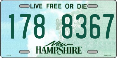 NH license plate 1788367