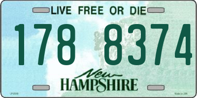 NH license plate 1788374