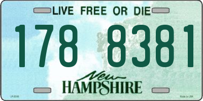 NH license plate 1788381
