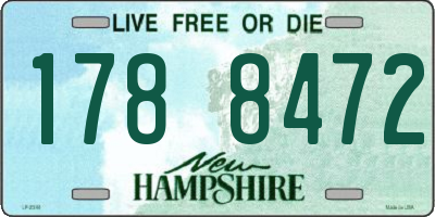 NH license plate 1788472