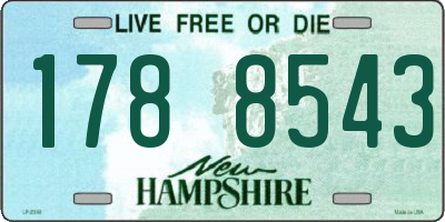 NH license plate 1788543