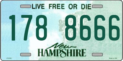 NH license plate 1788666