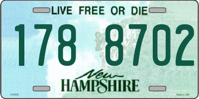 NH license plate 1788702
