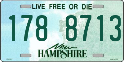 NH license plate 1788713