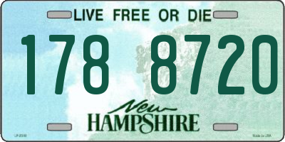 NH license plate 1788720