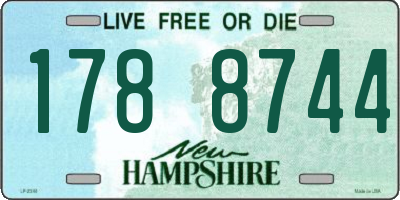 NH license plate 1788744