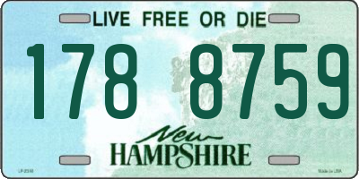 NH license plate 1788759
