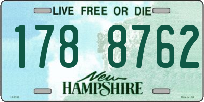 NH license plate 1788762