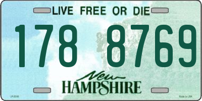NH license plate 1788769
