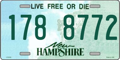 NH license plate 1788772
