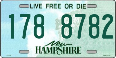 NH license plate 1788782