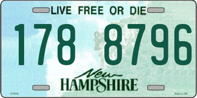 NH license plate 1788796