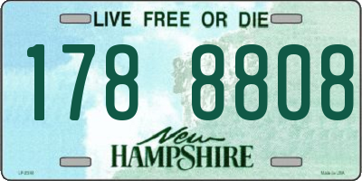 NH license plate 1788808