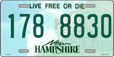 NH license plate 1788830