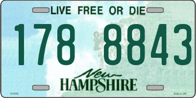 NH license plate 1788843