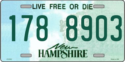 NH license plate 1788903