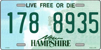NH license plate 1788935