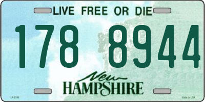 NH license plate 1788944