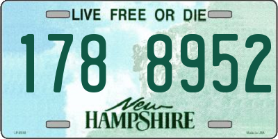 NH license plate 1788952