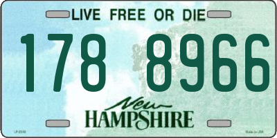 NH license plate 1788966