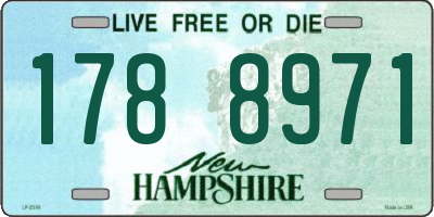 NH license plate 1788971