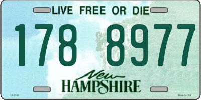 NH license plate 1788977