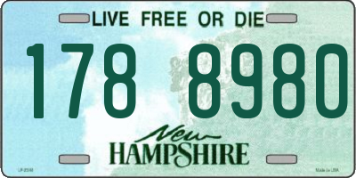 NH license plate 1788980