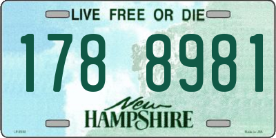 NH license plate 1788981