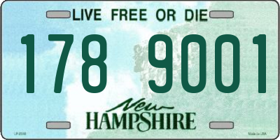 NH license plate 1789001