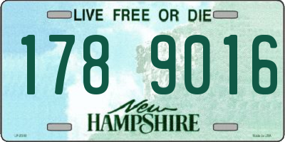 NH license plate 1789016