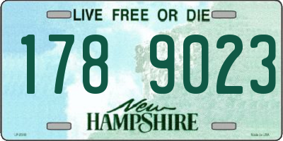 NH license plate 1789023