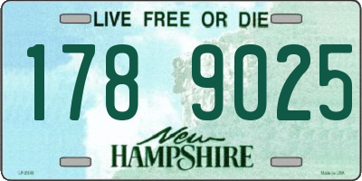 NH license plate 1789025