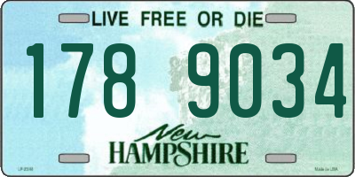 NH license plate 1789034