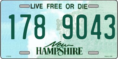 NH license plate 1789043