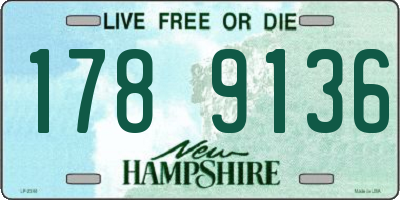 NH license plate 1789136