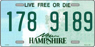 NH license plate 1789189