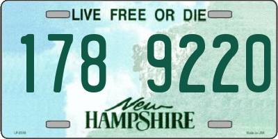 NH license plate 1789220