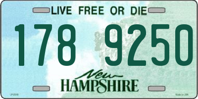 NH license plate 1789250