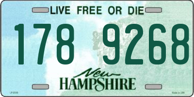 NH license plate 1789268
