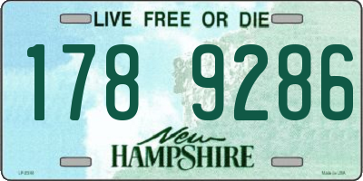 NH license plate 1789286