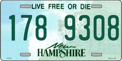 NH license plate 1789308