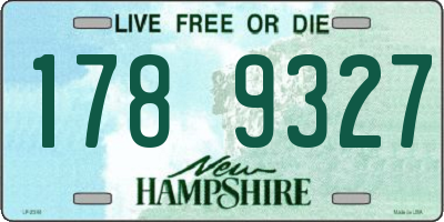 NH license plate 1789327