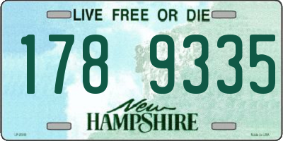 NH license plate 1789335
