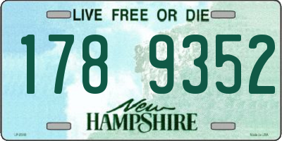 NH license plate 1789352