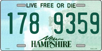 NH license plate 1789359