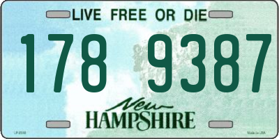 NH license plate 1789387