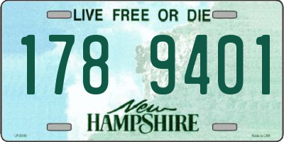NH license plate 1789401